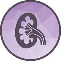 Kidney Low Poly Background Icon vector