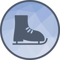 Ice Skate Low Poly Background Icon vector