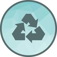 Recycle Low Poly Background Icon vector
