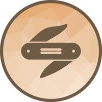 Ranger Pocket Knife Low Poly Background Icon vector