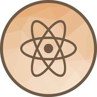 Atom Low Poly Background Icon vector