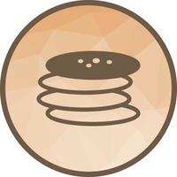 Pancakes Low Poly Background Icon vector