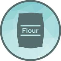 Flour bag Low Poly Background Icon vector