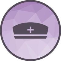 Nurse Cap Low Poly Background Icon vector