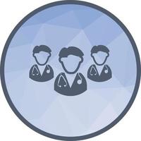 Doctors Low Poly Background Icon vector