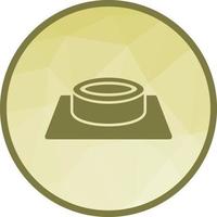 Button Low Poly Background Icon vector