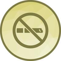 No Smoking Sign Low Poly Background Icon vector