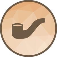 Cigar Pipe Low Poly Background Icon vector