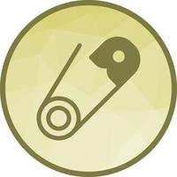 Safety Pin Low Poly Background Icon vector