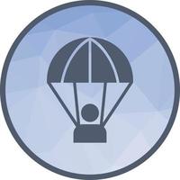 Parachuter Low Poly Background Icon vector