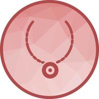 Necklace Low Poly Background Icon vector