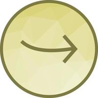 Arrow Pointing Right Low Poly Background Icon vector