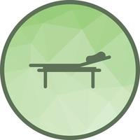 Hospital bed Low Poly Background Icon vector