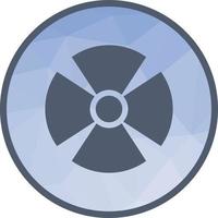 Radiation Zone Low Poly Background Icon vector