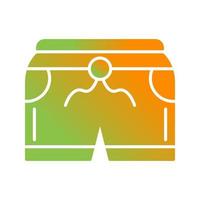 Shorts Glyph Gradient vector