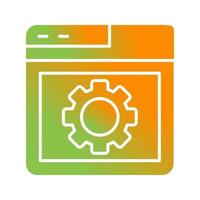 Browser Setting Vector Icon