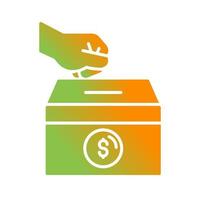 icono de vector de donación