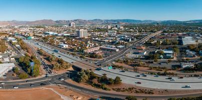 vista aérea de la autopista 183 y el intercambio de la autopista interestatal de la autopista mopac foto