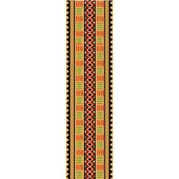 patrón geométrico abstracto inspirado en motivos textiles africanos tradicionales. ilustración vectorial patrón sin costuras vector