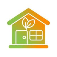 Eco House Vector Icon