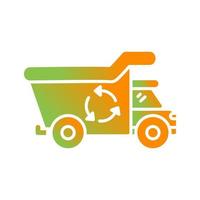 Recycling Truck Vector Icon