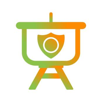 Security Presentation Vector Icon
