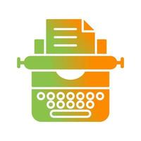 Typewriter Vector Icon