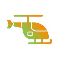 icono de gradiente de glifo de helicóptero vector