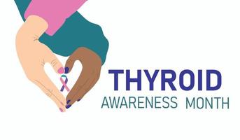 Thyroid Cancer Month vector