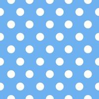 White polka dots on blue background. vector