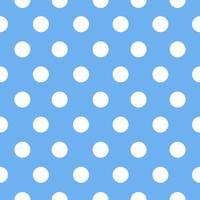 White polka dots on blue background. vector