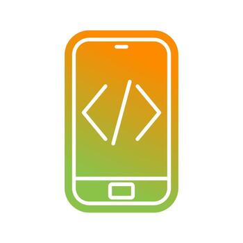 icono de vector de codificación