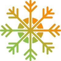 icono de vector de copo de nieve