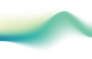 Wavy line from color green and sea wave color. Gradient, vector, mesh. vector