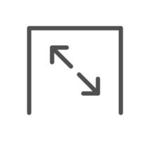Document and paper icon outline and linear vector. vector