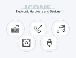 Devices Line Icon Pack 5 Icon Design. camera. math. aperture. device. calculate vector