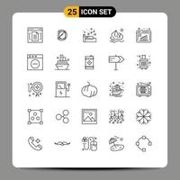 Pack of 25 creative Lines of business report iceberg science ice ecology Editable Vector Design Elements