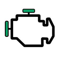 vector doodle car engine icon, website icon, hand drawing