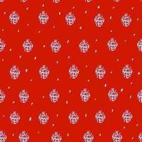 Seamless pattern with snow and hand drawn snowflakes ,christmas and decoration illustration for wrapping paper,packaging design and printing on fabric ,holiday wallpaper vector