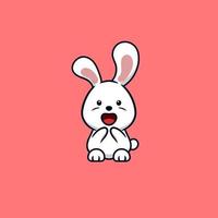 Cute Rabbit Bunny Cartoon Vector