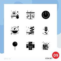 Solid Glyph Pack of 9 Universal Symbols of environment earth day playland ui on Editable Vector Design Elements