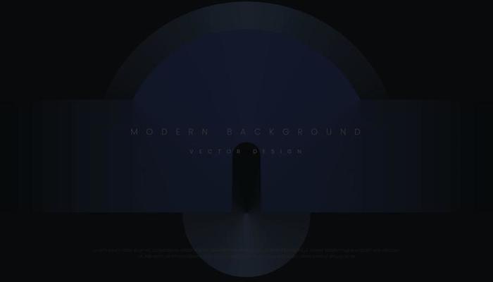 Dark Premium Background with Abstract Modern Geometric Shapes. Vector Illustration