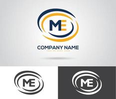 yo carta logo vector plantilla resumen m negocio logo diseño