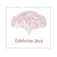 logotipo de la flor de edelwise vector