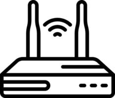 line icon for routers vector
