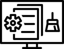 line icon for cached vector