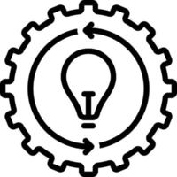 line icon for implementation vector