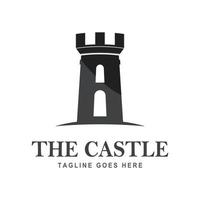 plantilla de vector de logotipo de ilustración de castillo