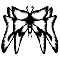 icono de silueta de mariposa. ilustración vectorial perfecto para logotipos, íconos, tatuajes, calcomanías y más vector