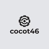 Letter C Negative Space Logo Design Template vector